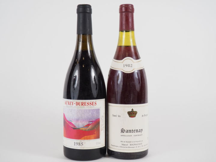 2 BOUTEILLES : 1 SANTENAY M.REGNAUDOT 1982 - 1 AUXEY DURESSES DOMAINE 