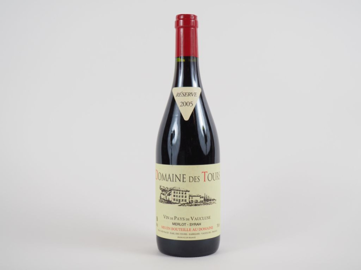 1 BOUTEILLE DOMAINE DES TOURS 'RÉSERVE' MERLOT SYRAH EMMANUEL REYNAUD 