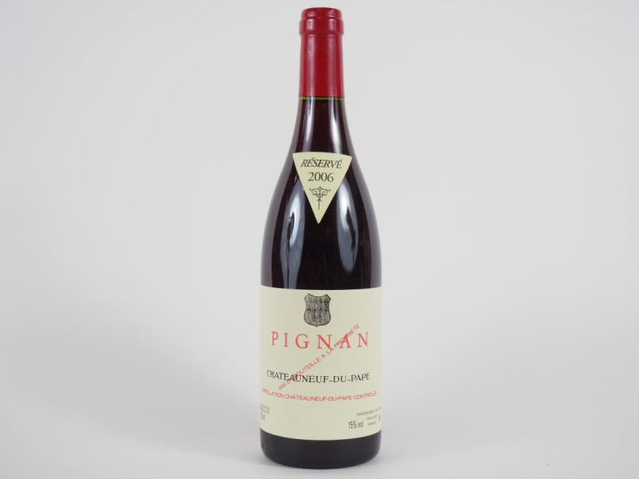 1 BOUTEILLE PIGNAN CHÂTEAUNEUF DU PAPE - 2006