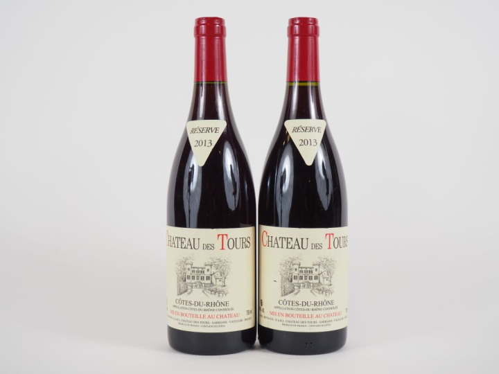 2 BOUTEILLES CHÂTEAU DES TOURS 'RÉSERVE' EMMANUEL REYNAUD - 2013