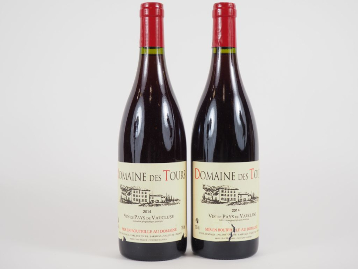 2 BOUTEILLES DOMAINE DES TOURS EMMANUEL RAYNAUD - 2014 - 1 ELT/1 EA