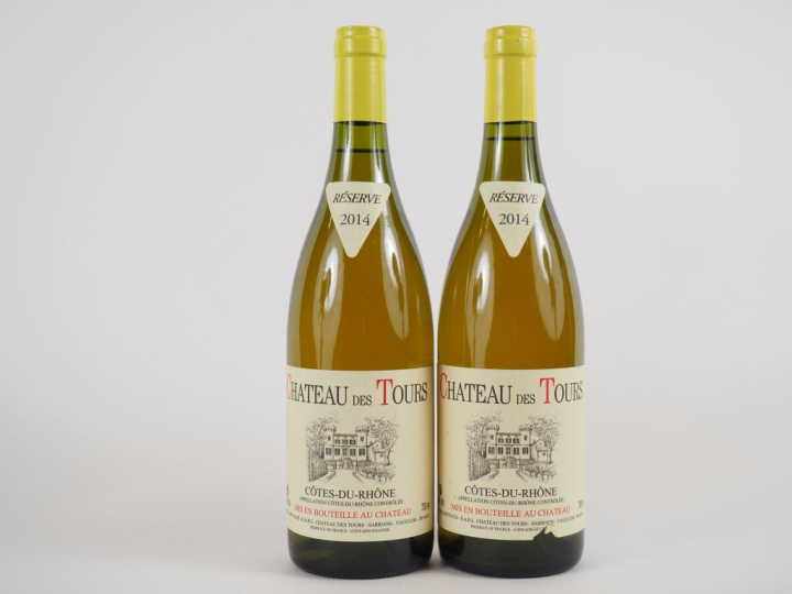 2 BOUTEILLES CHÂTEAU DES TOURS 'GRANDE RÉSERVE' BLANC EMMANUEL REYNAUD