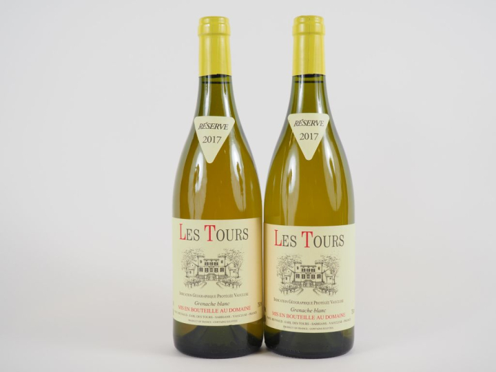 2 BOUTEILLES LES TOURS 'RÉSERVE' BLANC EMMANUEL REYNAUD - 2017