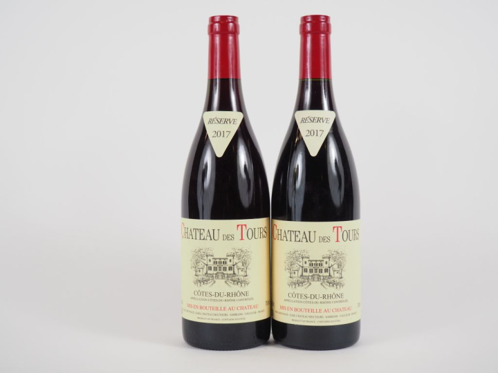 2 BOUTEILLES CHÂTEAU DES TOURS 'RÉSERVE' EMMANUEL REYNAUD - 2017