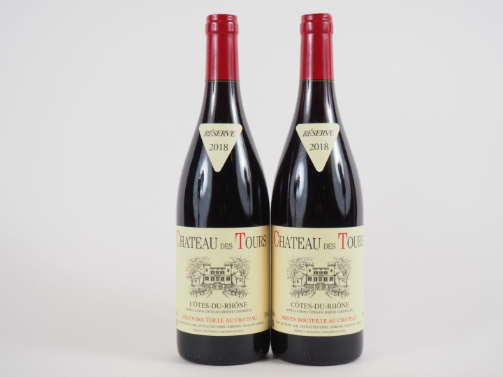 2 BOUTEILLES CHÂTEAU DES TOURS 'RÉSERVE' EMMANUEL REYNAUD - 2018
