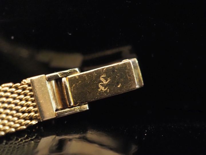 FAVRE - LEUBA Montre bracelet de dame, boitier et bracelet en or jaune