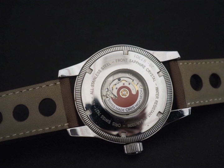ORIS Ref. 28-97301 Montre bracelet en acier.  Cadran à trois compteurs