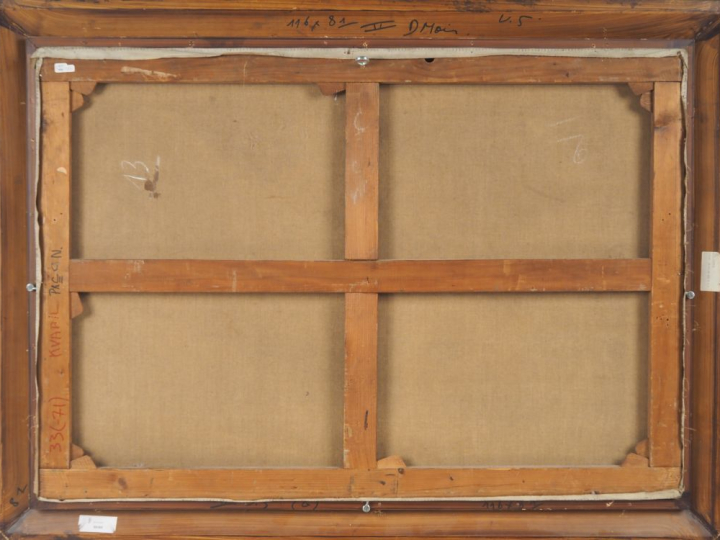 Charles KVAPIL (1884-1957) « Nu au collier bleu », circa 1928 Huile su