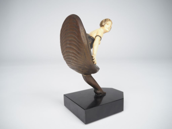 Alexandre KELETY (1974- 1940) « Danseuse » Sculpture Chryséléphantine 