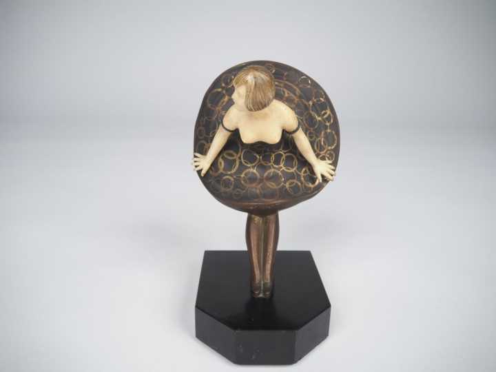 Alexandre KELETY (1974- 1940) « Danseuse » Sculpture Chryséléphantine 