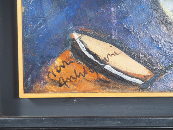 Pierre AMBROGIANI (1907-1985) « Le vieux port de Marseille et Notre Da