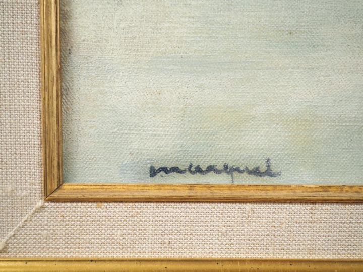 Albert MARQUET (1875-1947) « Canot sur la Bidassoa », Hendaye, 1926 Hu