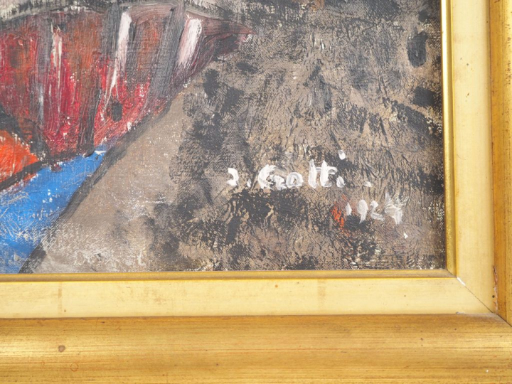 Jean Joseph CROTTI (1878-1948) « Femme cubiste et son petit chien »,19