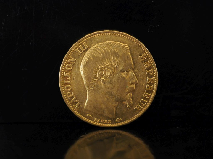 Pièce de 20 Francs or, 1856-A.  FRAIS ACHETEURS 10% HT.   