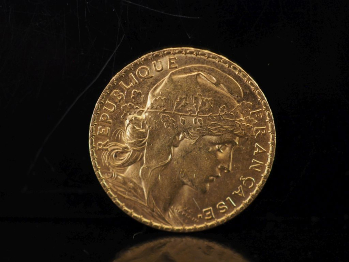 Pièce de 20 Francs or, 1903. FRAIS ACHETEURS 10% HT.   