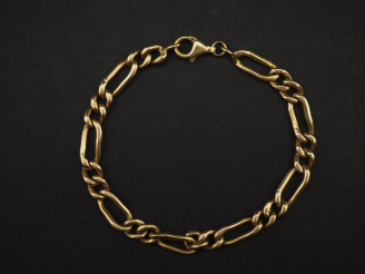 Vente aux enchères Bracelet souple en or jaune 750, maille fantaisie.  Long. 20,5 cm Poid