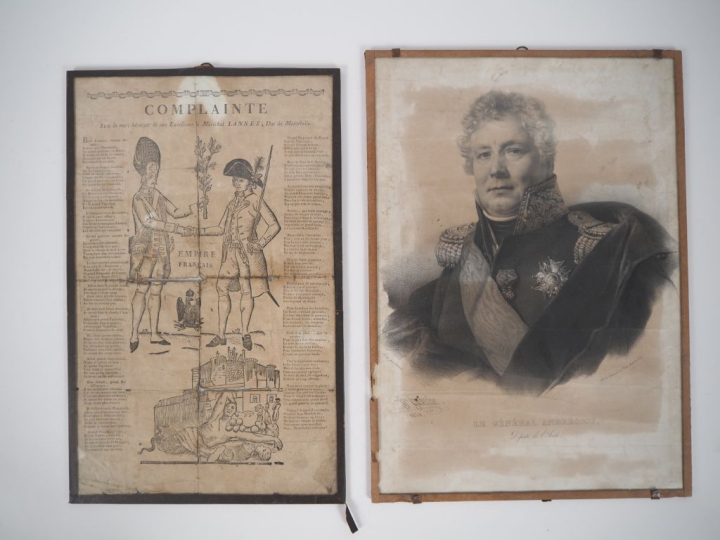 Ensemble de 12 gravures ou reproductions sur l’Empire représentant Nap