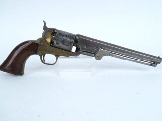 Vente aux enchères Revolver type Colt 1851, six coups, calibre 36.  Canon à pans. Carcass