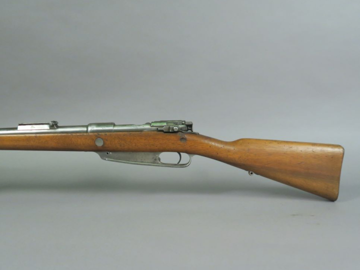 Fusil Gewehr 88 Turc.  Canon marqué « DANZIG 1890 ». Crosse en noyer a