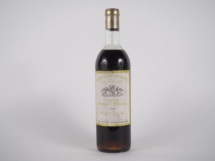 1 BOUTEILLE CHÂTEAU RABAUD PROMIS 1er CC SAUTERNES - 1970 - HEP/ELD