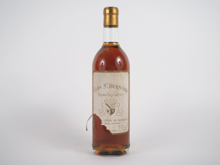 1 BOUTEILLE CLOS ST BERNARD GRAND CRU CAPIAN - NM/EA/BG