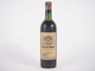 Vente aux enchères 1 BOUTEILLE CHÂTEAU DU MOULIN ROUGE HAUT MÉDOC - 1959 - HEP-MEP/CAPSUL