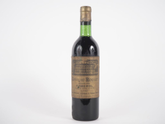 Vente aux enchères 1 BOUTEILLE CHÂTEAU ROUGET POMEROL - 1967 - BG/ELA