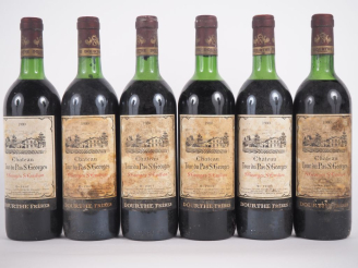 Vente aux enchères 6 BOUTEILLES CHÂTEAU TOUR DU PAS ST GEORGES ST ÉMILION - 1980 - 2 LB/4