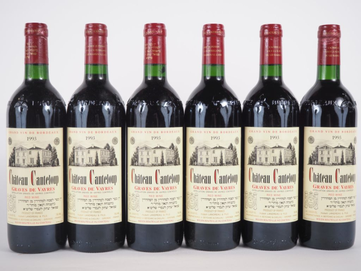 6 BOUTEILLES CHÂTEAU CANTELOUP GRAVES DE VAYRES - 1993