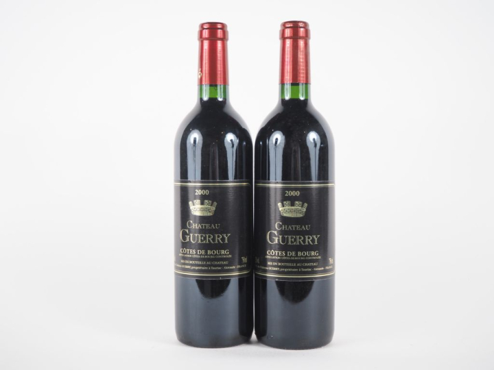 2 BOUTEILLES CHÂTEAU GUERRY CÔTES DE BOURG - 2000