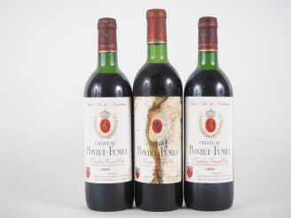 Vente aux enchères 3 BOUTEILLES CHÂTEAU PONTET FUMET GC SAINT ÉMILION : 1 de 1970 LB/ET -