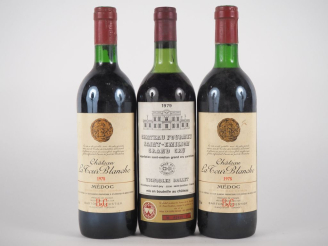 Vente aux enchères 3 BOUTEILLES : 2 CHÂTEAU LA TOUR BLANCHE MÉDOC 1978 BG / 1 CHÂTEAU FOU