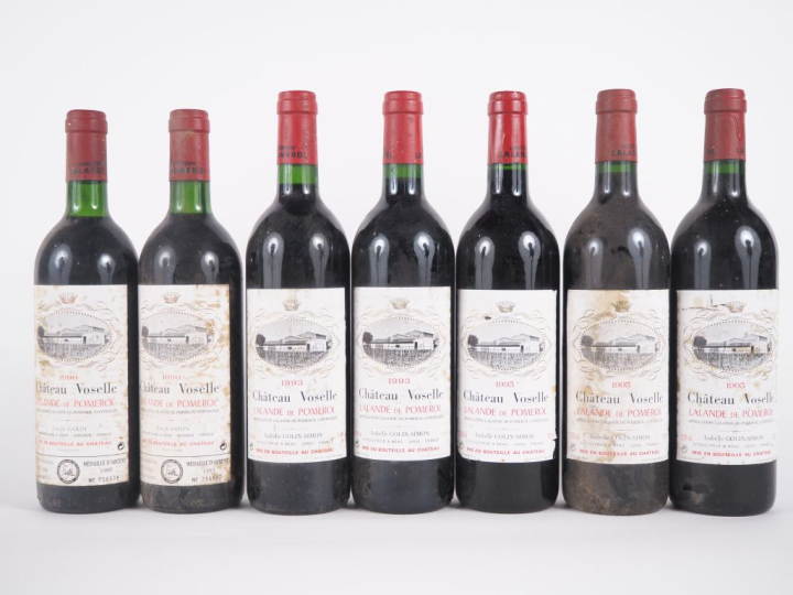 7 BOUTEILLES CHÂTEAU VOSELLE LALANDE DE POMEROL - 2 de 1990 BG/ELT - 2
