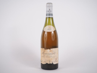 Vente aux enchères 1 BOUTEILLE MEURSAULT 'LES NARVAUX' LEROY - 1978 - 6 CM/EA