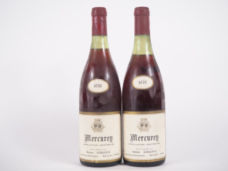 Vente aux enchères 2 BOUTEILLES MERCUREY ROMAIN GUILLOUX - 1976