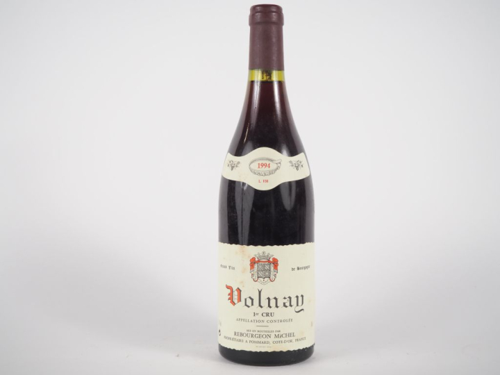 1 BOUTEILLE VOLNAY 1er CRU MICHEL REBOURGEON - 1994