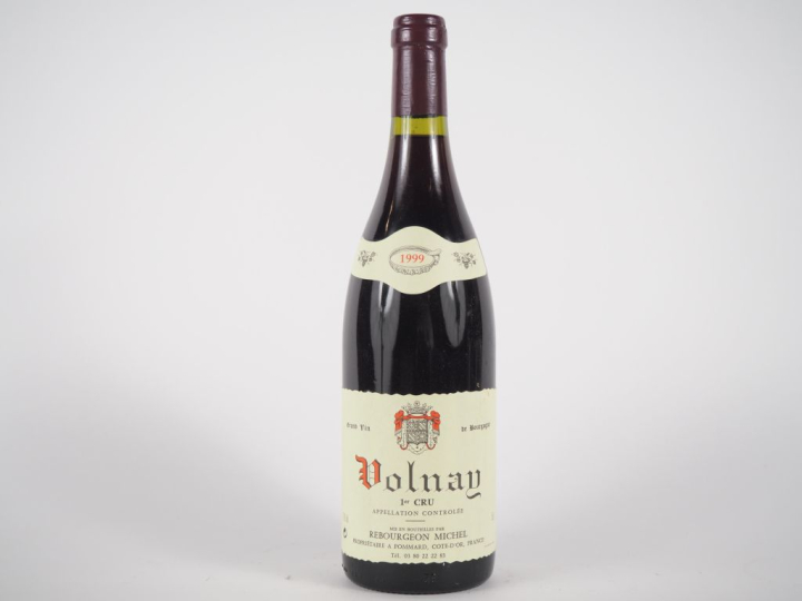 1 BOUTEILLE VOLNAY 1er CRU MICHEL REBOURGEON - 1999