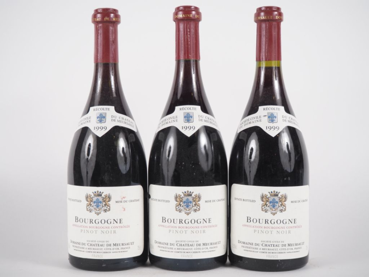 3 BOUTEILLE BOURGOGNE DOMAINE DU CHÂTEAU DE MEURSAULT - 1999