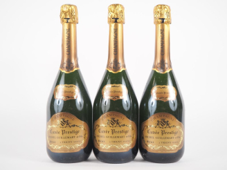 Vente aux enchères 3 BOUTEILLES CHAMPAGNE 'CUVÉE PRESTIGE' MICHEL GUILLEMART