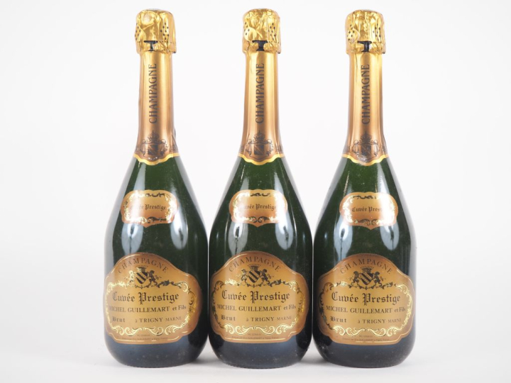 3 BOUTEILLES CHAMPAGNE 'CUVÉE PRESTIGE' MICHEL GUILLEMART