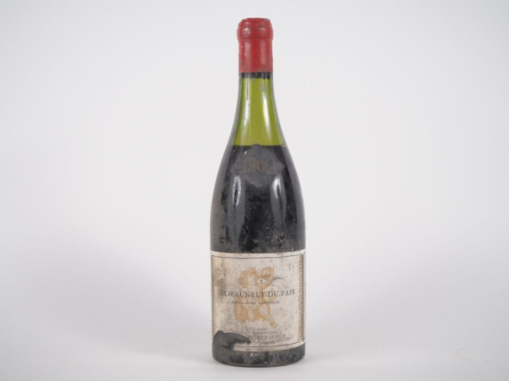 1 BOUTEILLE CHÂTEAUNEUF DU PAPE ROSSIGNEUX   FILS - 1962 - 6 CM/EA