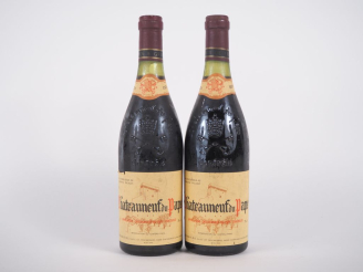 Vente aux enchères 2 BOUTEILLES CHÂTEAUNEUF DU PAPE DOMAINE PALAZZI - 1979