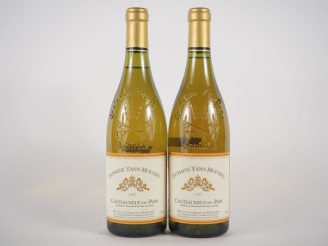 Vente aux enchères 2 BOUTEILLES CHÂTEAUNEUF DU PAPE BLANC DOMAINE YANN MOUSSET - 1997