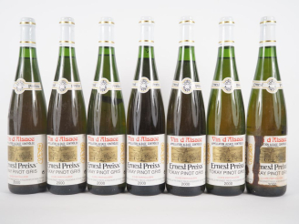 Vente aux enchères 7 BOUTEILLES TOKAY PINOT GRIS 'CUVÉE PARTICULIÈRE' ERNEST PREISS - 200