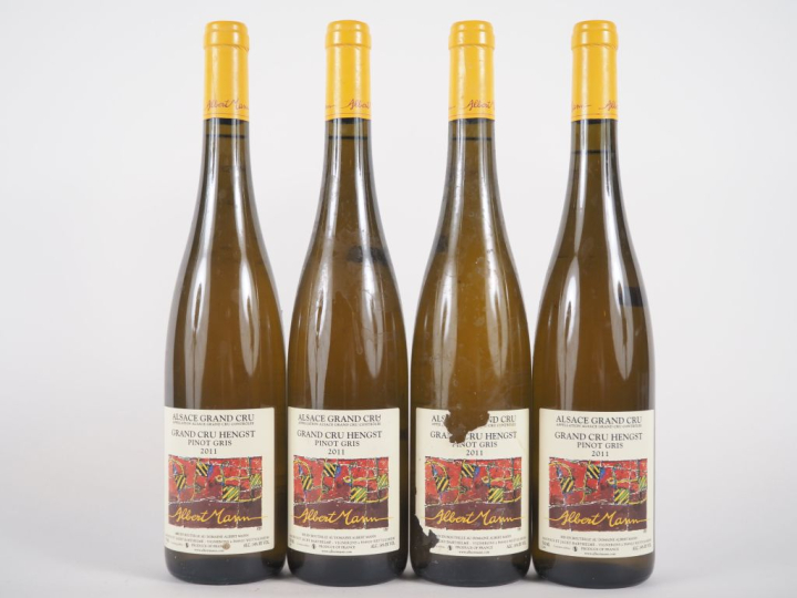 4 BOUTEILLES PINOT GRIS GC 'HENGST' ALBERT MANN - 2011 - 1 ELA