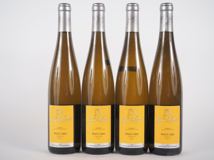 4 BOUTEILLES PINOT GRIS 'RÉSERVE' ANNE de LAWEISS - 2013