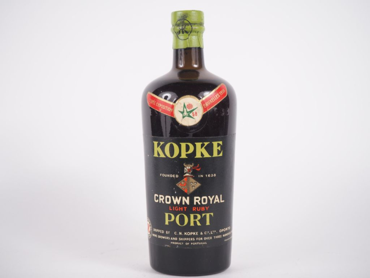 1 BOUTEILLE PORTO KOPKE 'CROWN ROYAL' - 1958