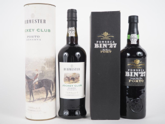 Vente aux enchères 2 BOUTEILLES PORTO : 1 BURMESTER 'JOCKEY CLUB' - 1 FONSECA BIN N°27 - 