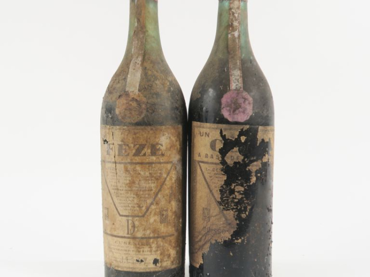 2 VIEILLES BOUTEILLES LIQUEURS CUSENIER - BS/EA