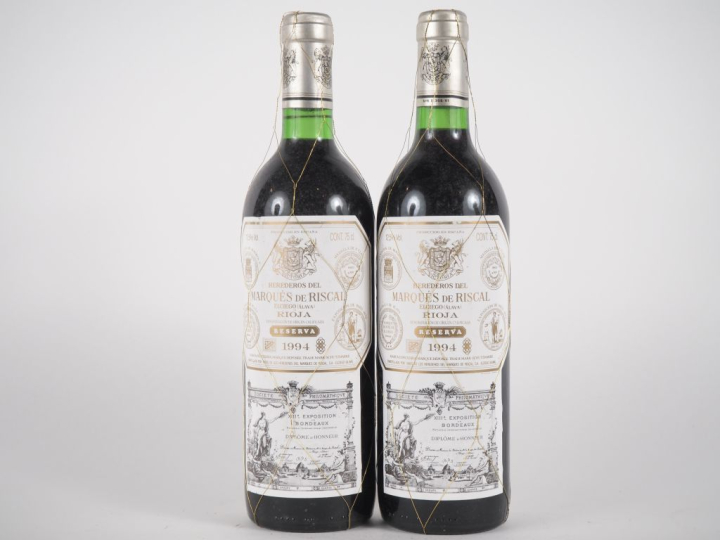 2 BOUTEILLES MARQUES DE RISCAL 'RESERVA' RIOJA - 1994